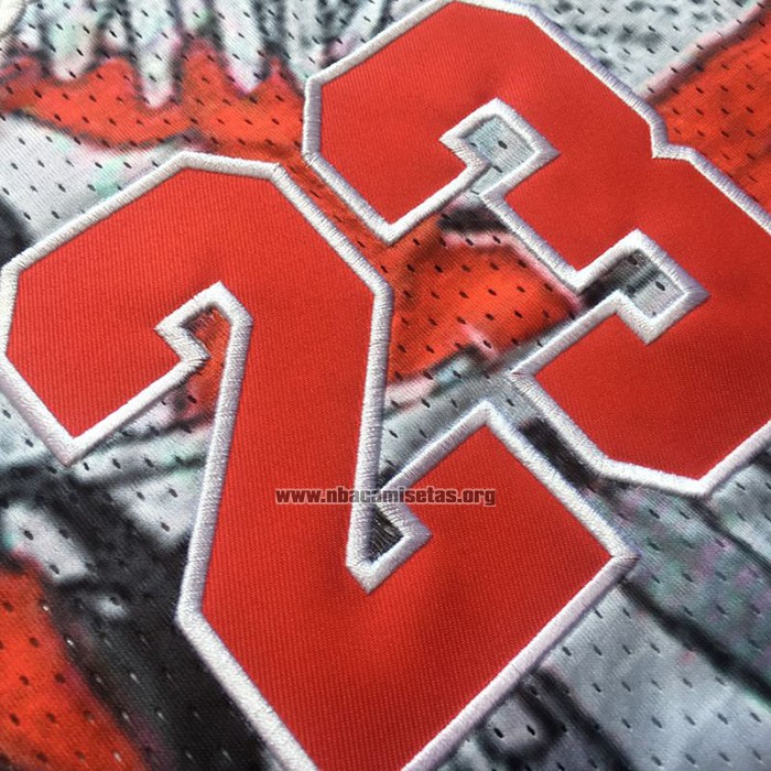 Camiseta Michael Jordan NO 23 Commemorative Gris
